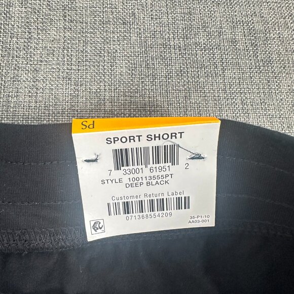 NEW Karen Scott Sport Shorts‎ Black Petite Small Black Cotton Spandex Drawstring - Picture 3 of 13